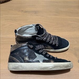 Golden Goose Black and Brown Sneakers